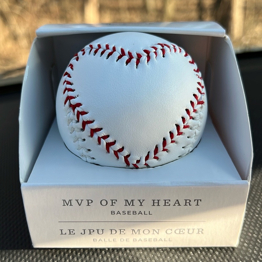Hallmark MVP OF MY HEART stitched baseball